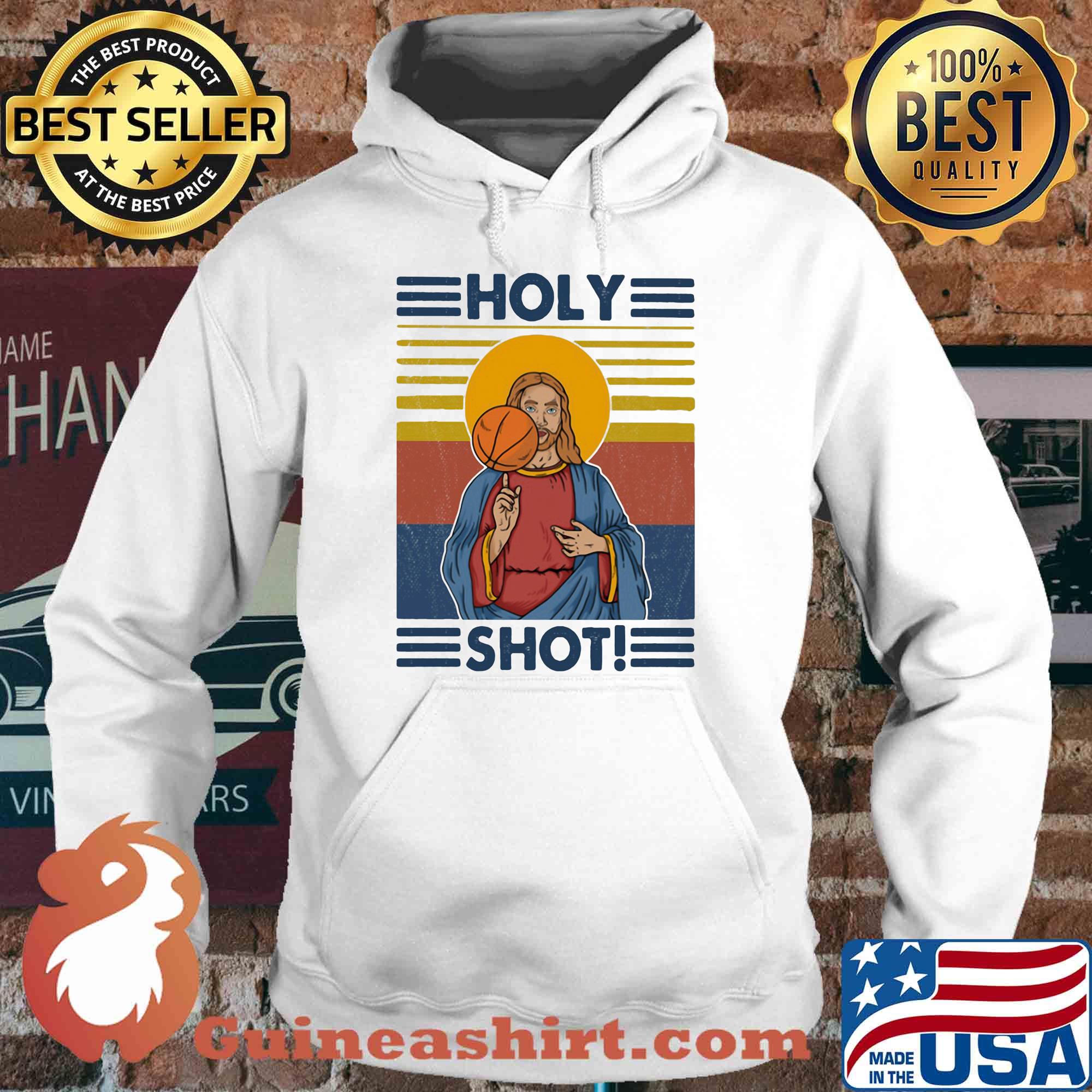 Basketball jesus holy shot vintage s Hoodie