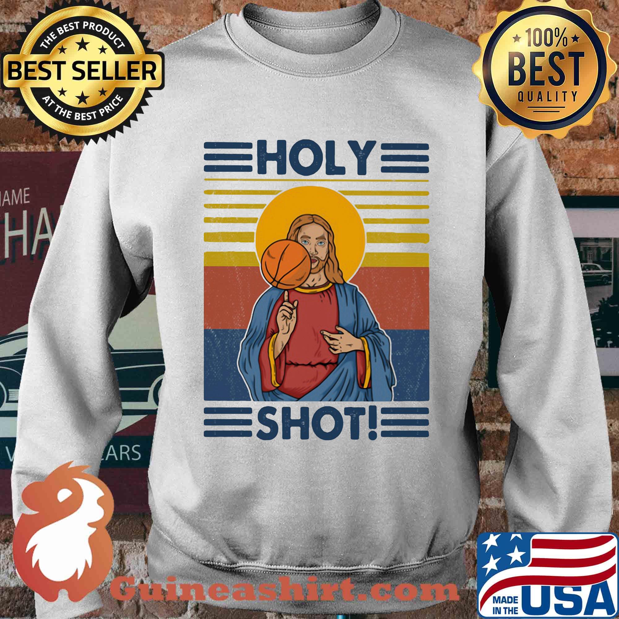 Basketball jesus holy shot vintage s Sweater