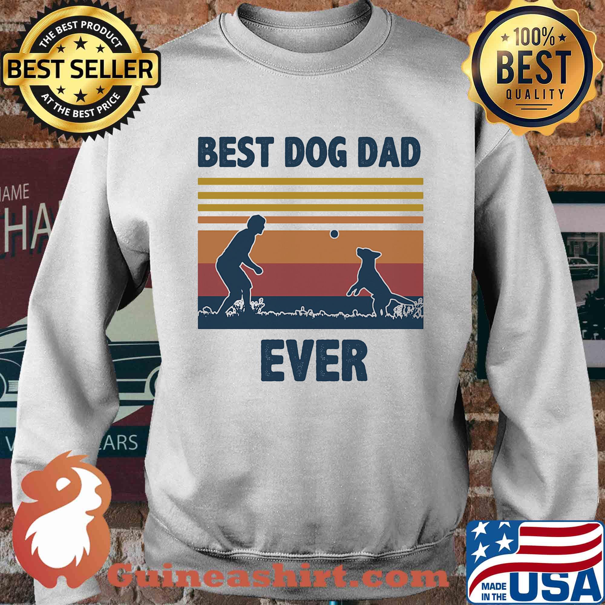 Best dog dad ever vintage s Sweater