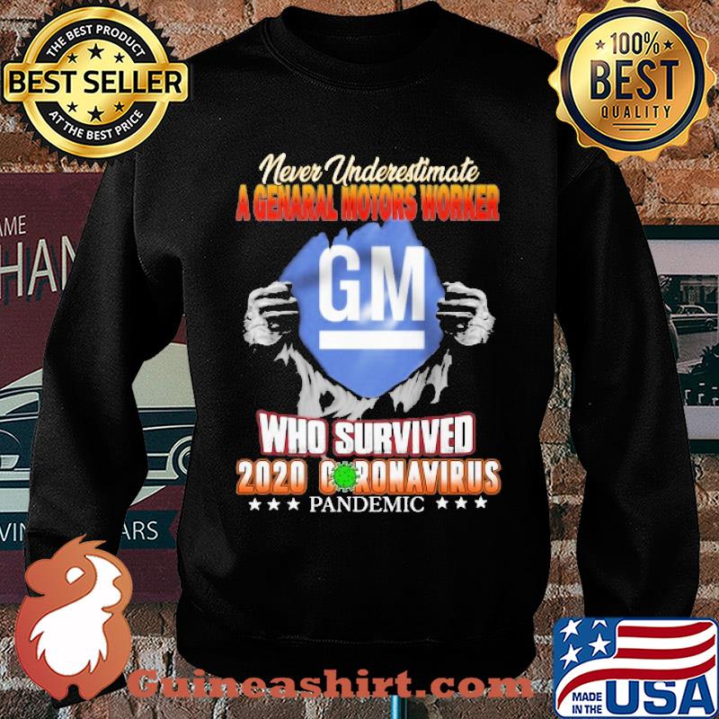 Blood insides never underestimate a general motors worker who survived 2020 coronavirus pandemic s Sweater