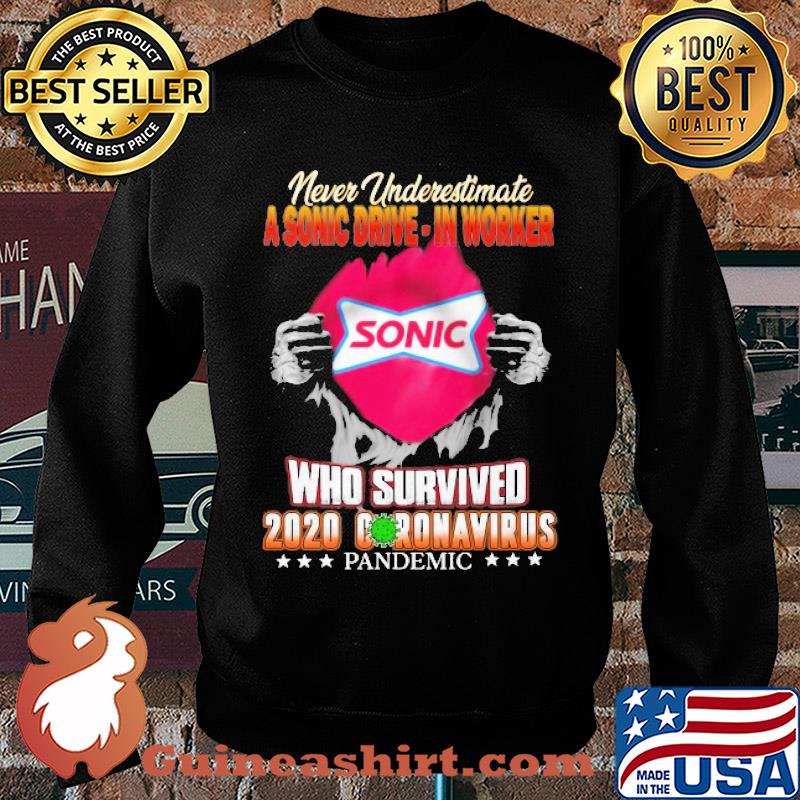 Blood insides never underestimate a sonic worker who survived 2020 coronavirus pandemic s Sweater