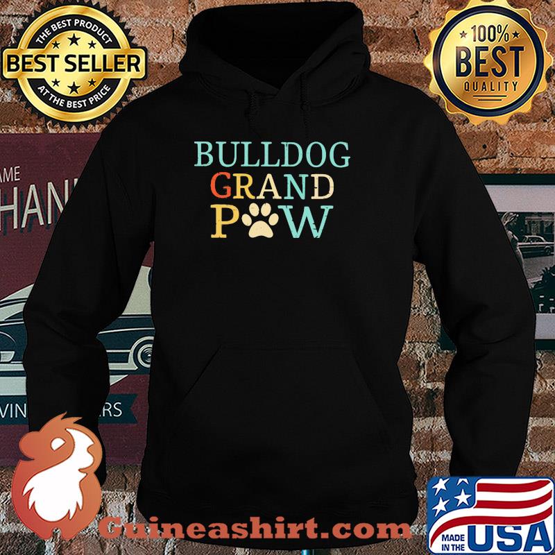 Bulldog grand paw vintage s Hoodie