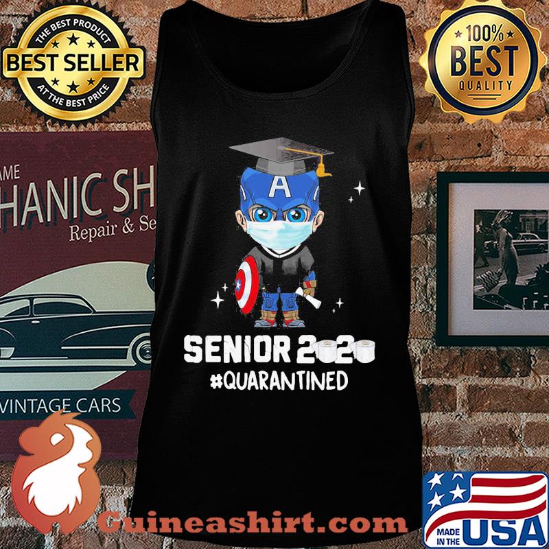 Captain America mask Senior 2020 toilet paper quarantined s Tank top