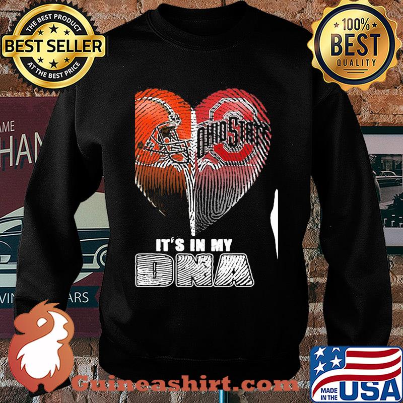 Cleveland browns and cleveland indians heart it's in my dna s Sweater