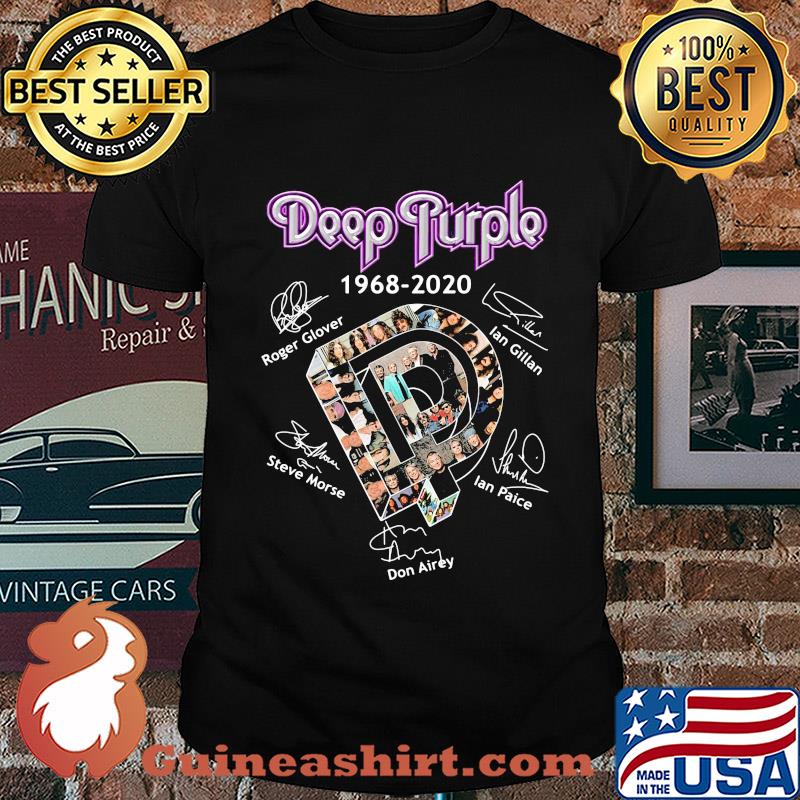 Deep purple 1968 2020 roger glover ian gillan steve morse ian paice signatures shirt