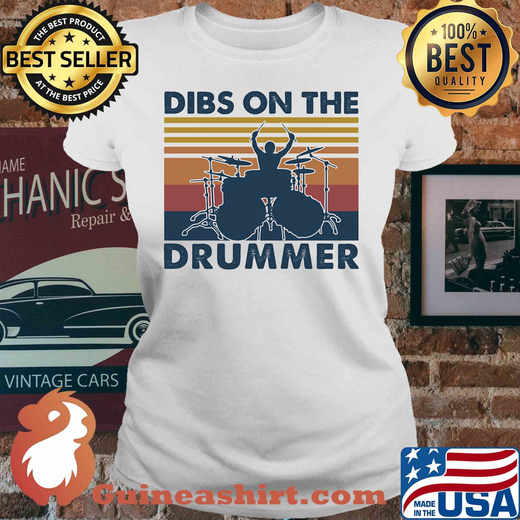 Dibs on the drummer vintage s V-neck