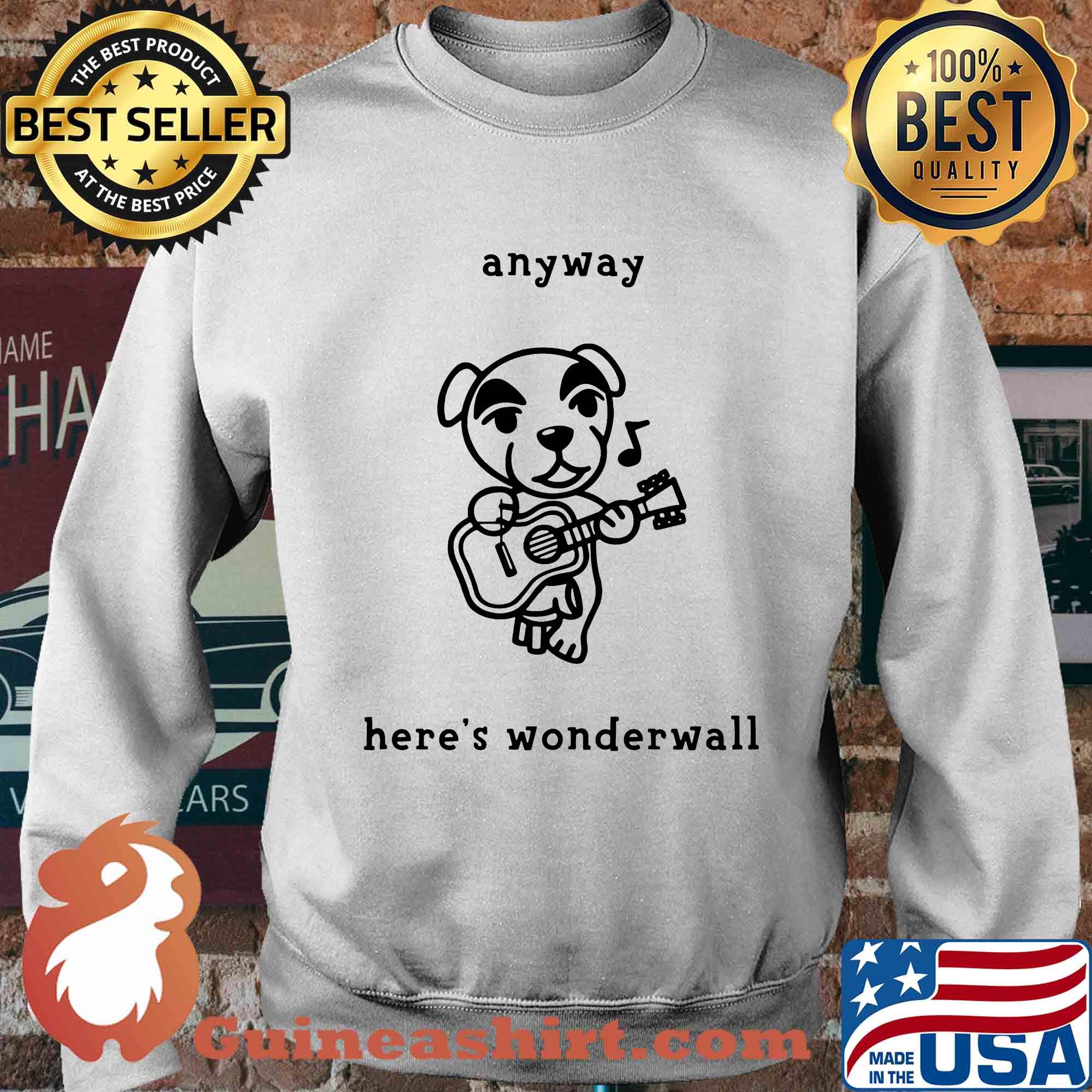 Dog playing guitar anyway here's wonderwall s Sweater