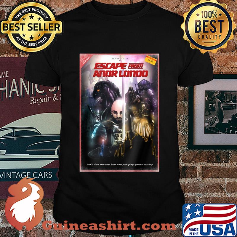 Escape from anor londo vhs box design poster shirt