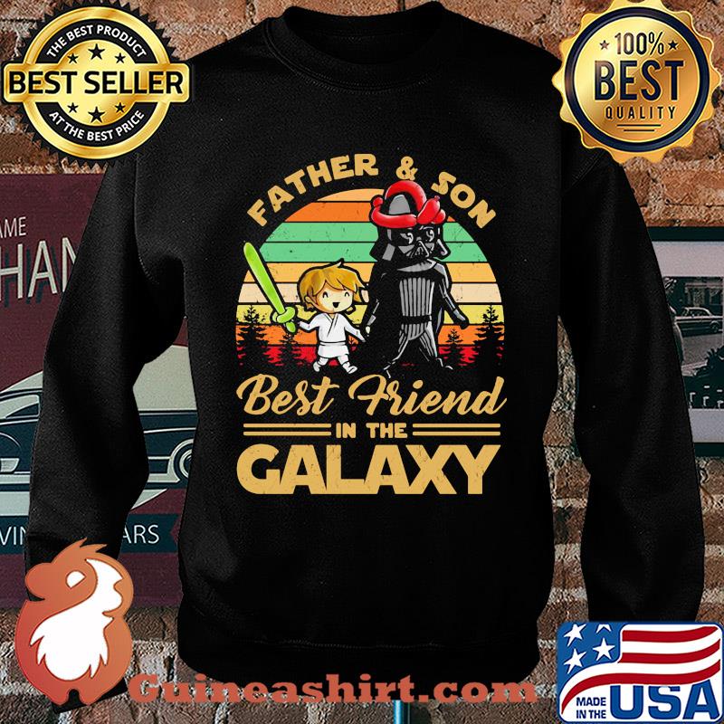 Father and son best friend in the galaxy vintage s Sweater