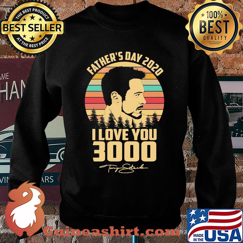 Father's day 2020 I love you 3000 signature vintage s Sweater