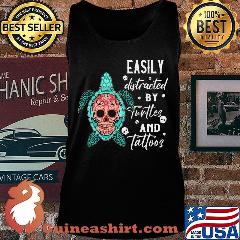 Festival of the Dead easily distracted by turttes and tatoos s Tank top