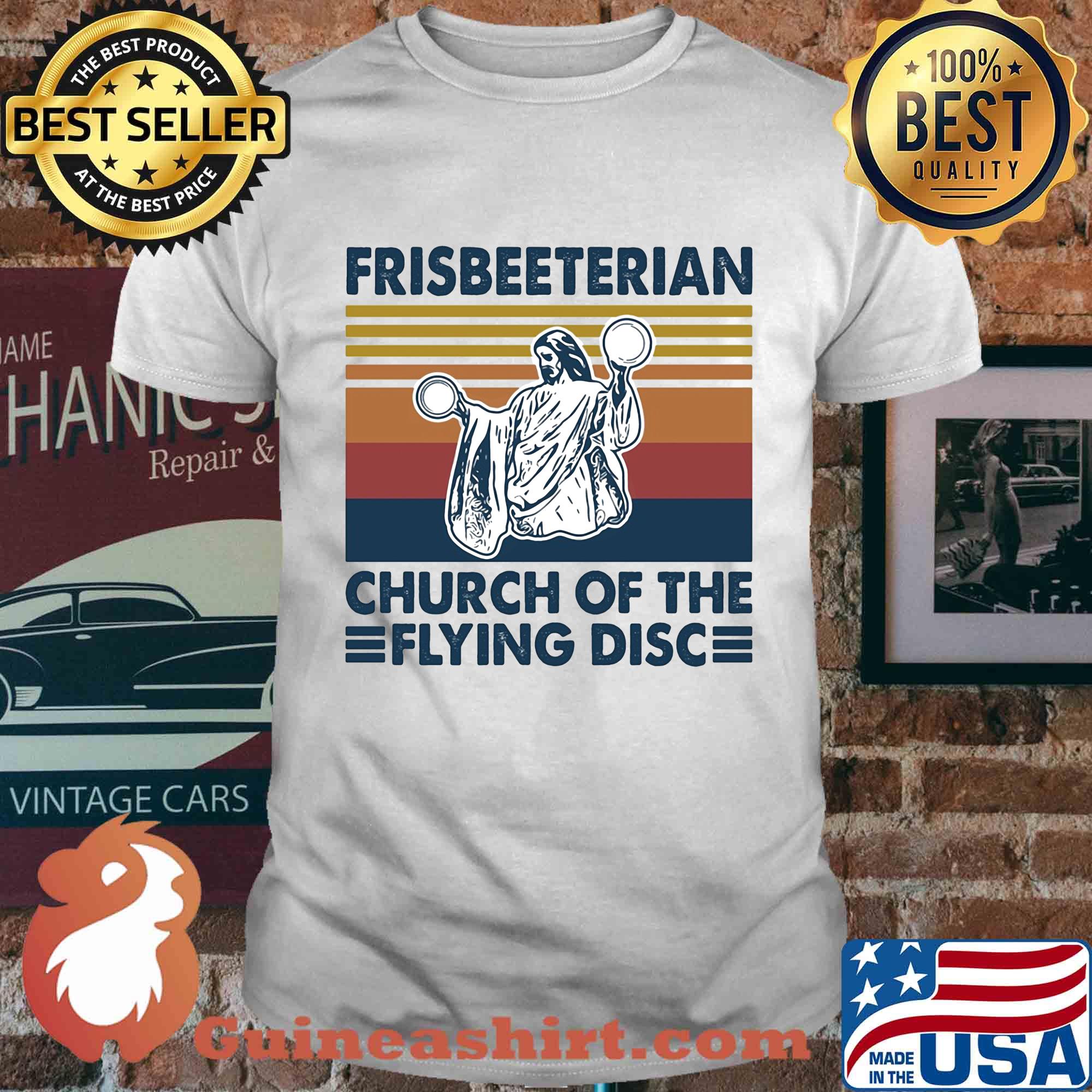 Frisbeeterian church of the flying disc vintage shirt