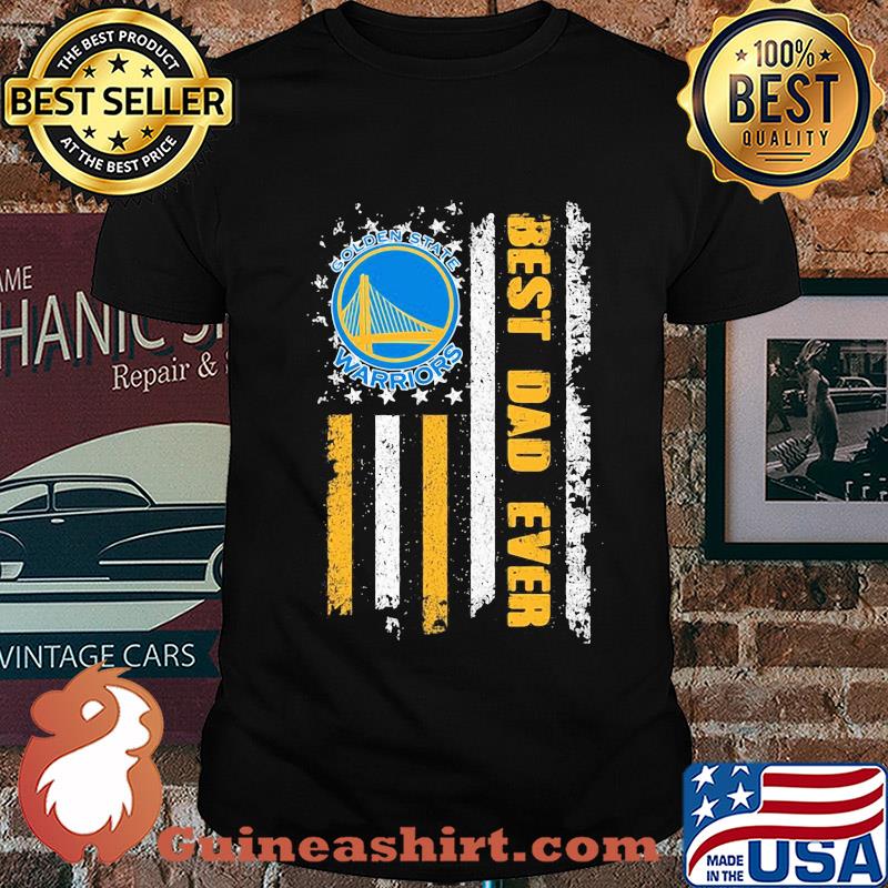 Golden state warriors best dad american flag independence day shirt