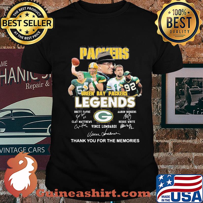 Green Bay Packers legends signature shirt