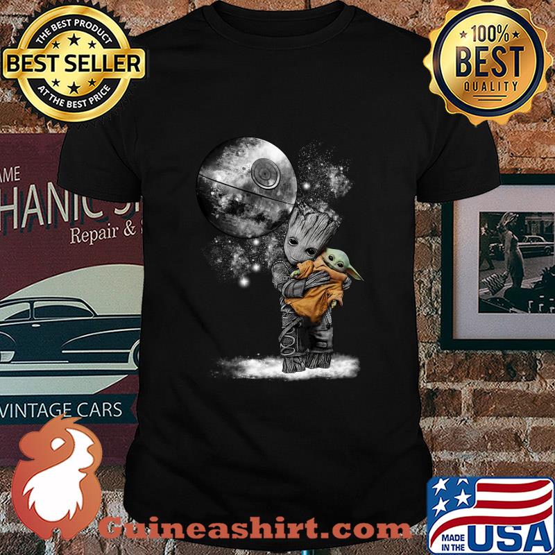 Groot hug Baby Yoda Stars Wars shirt