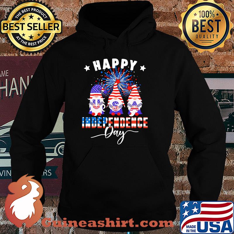 Happy Gnome American flag veteran Independence Day s Hoodie