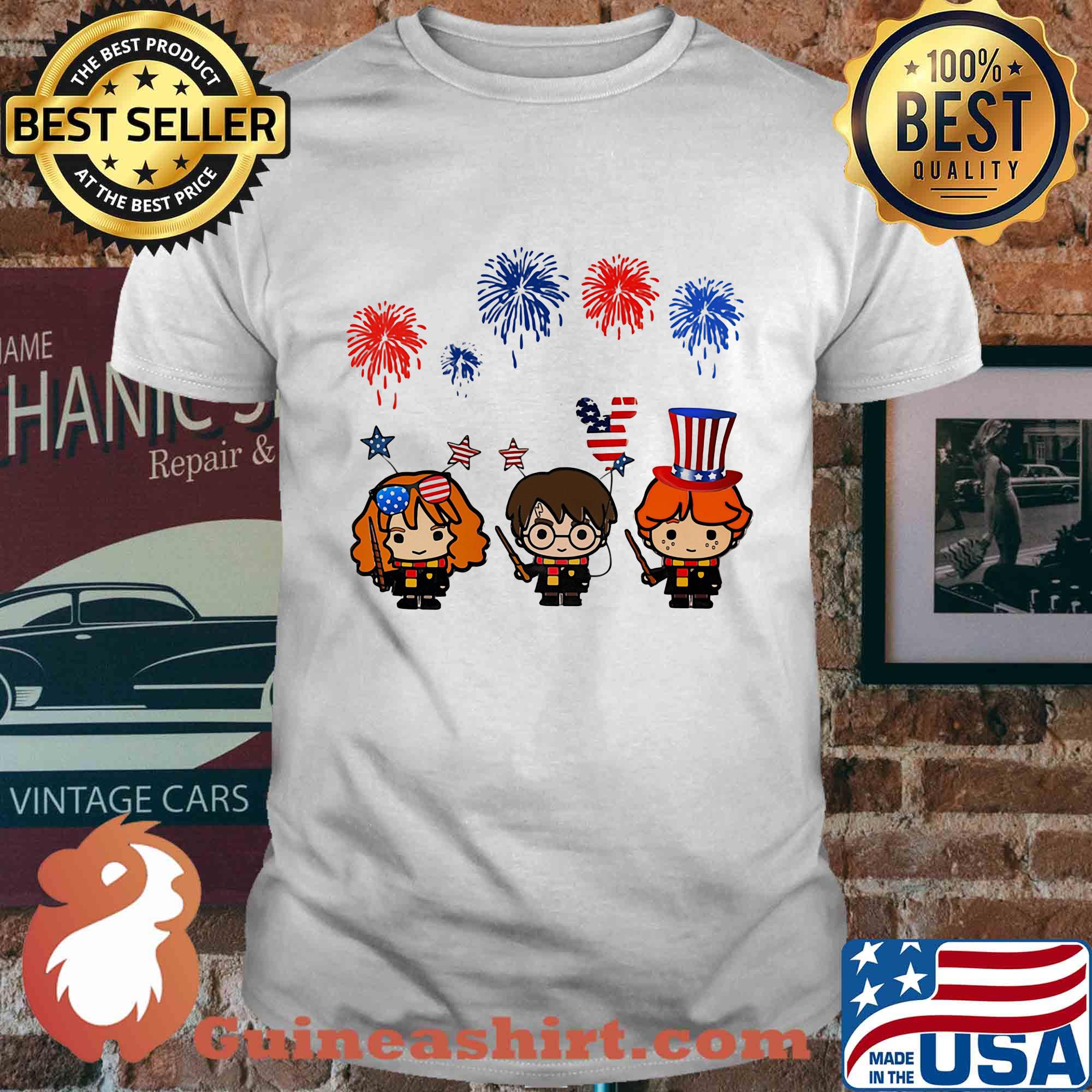 Harry Potter American flag veteran Independence Day shirt