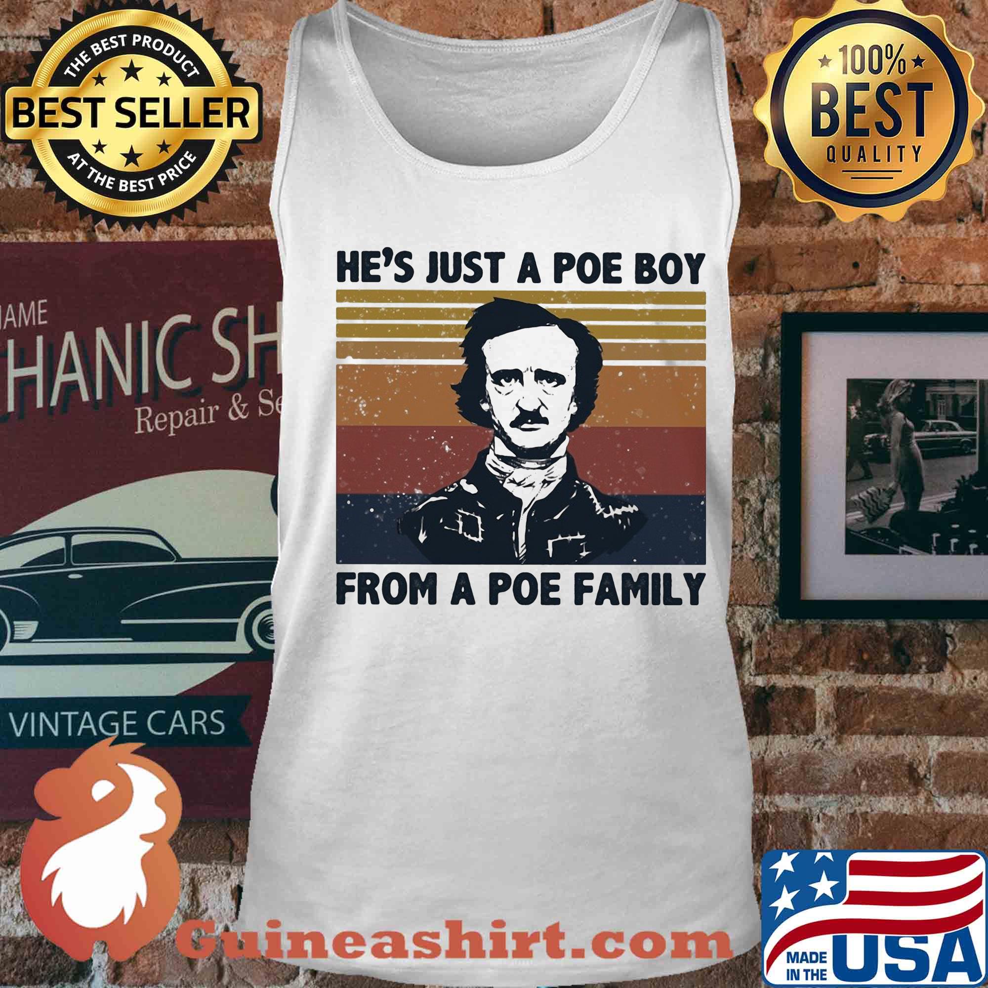 He's just a poe boy from a poe family art vintage s Tank top