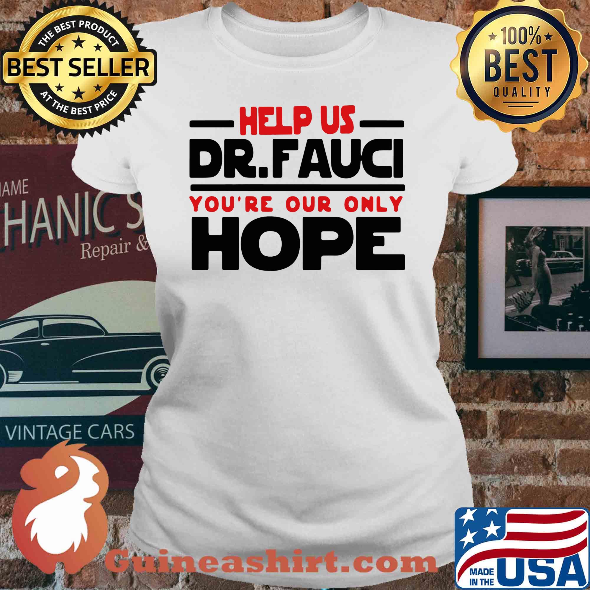 Help us Dr Fauci you're our only hope s V-neck
