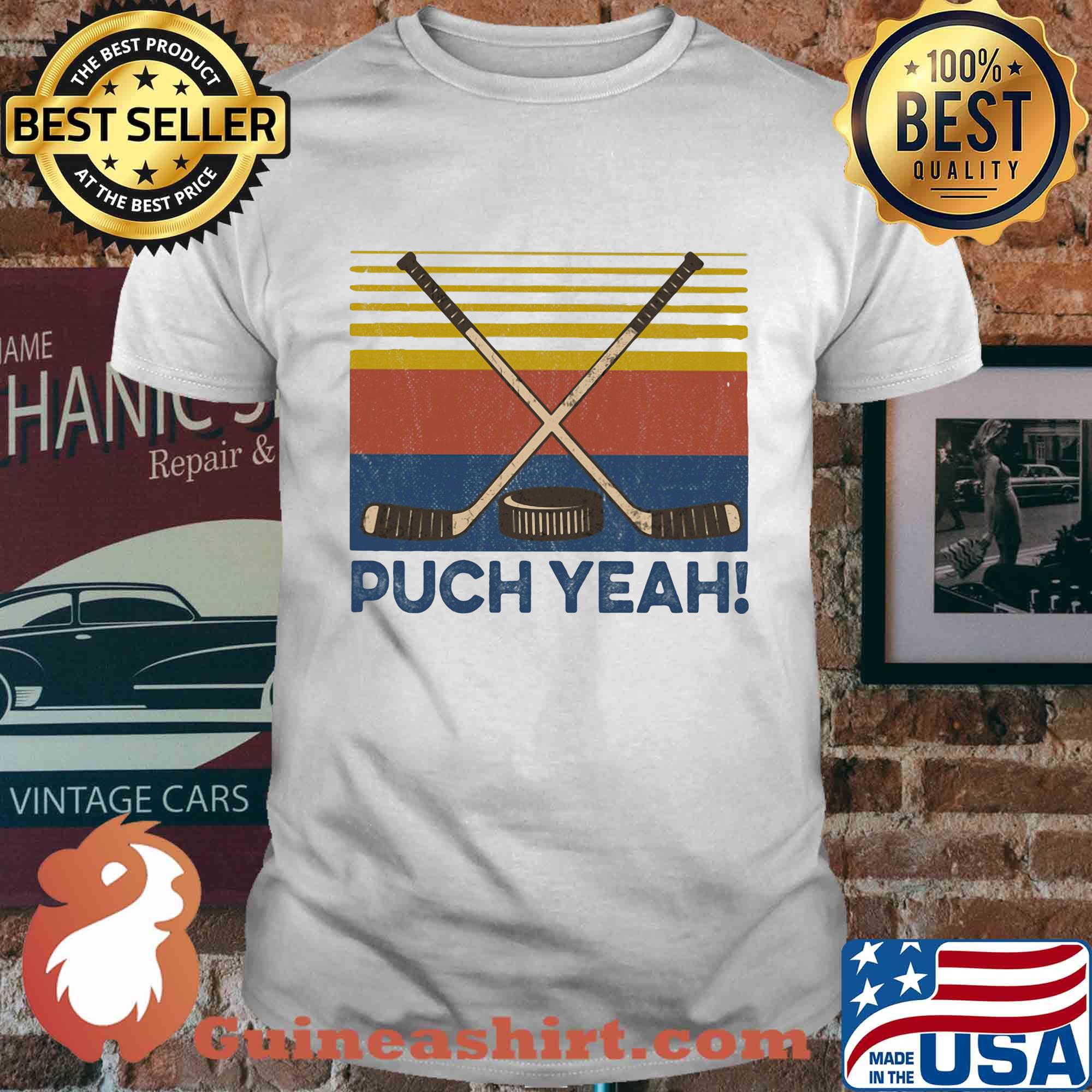 Hockey puck yeah vintage shirt