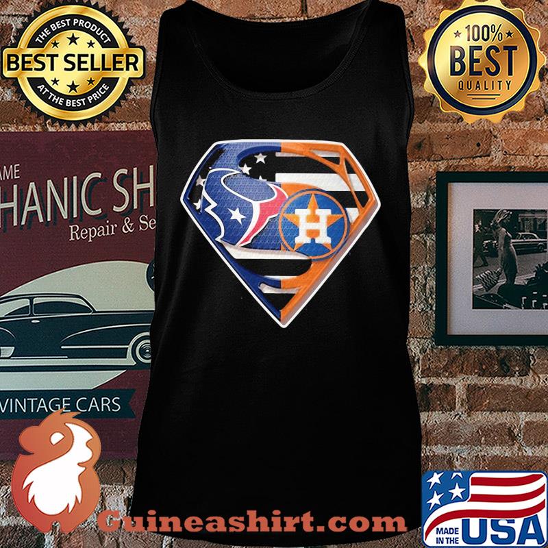 Houston texans vs houston astros diamond american flag s Tank top