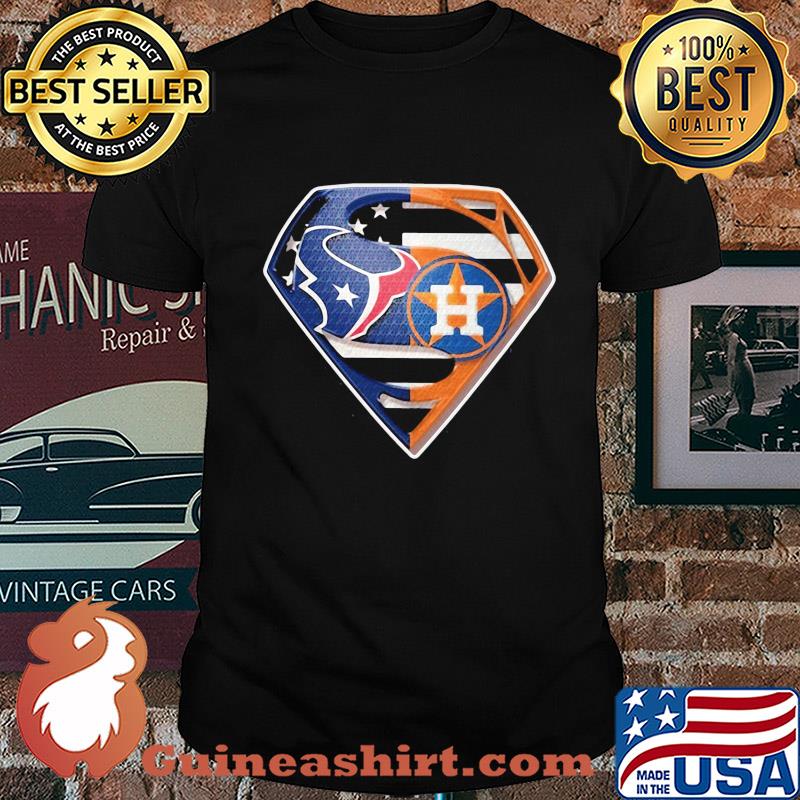 Houston texans vs houston astros diamond american flag shirt