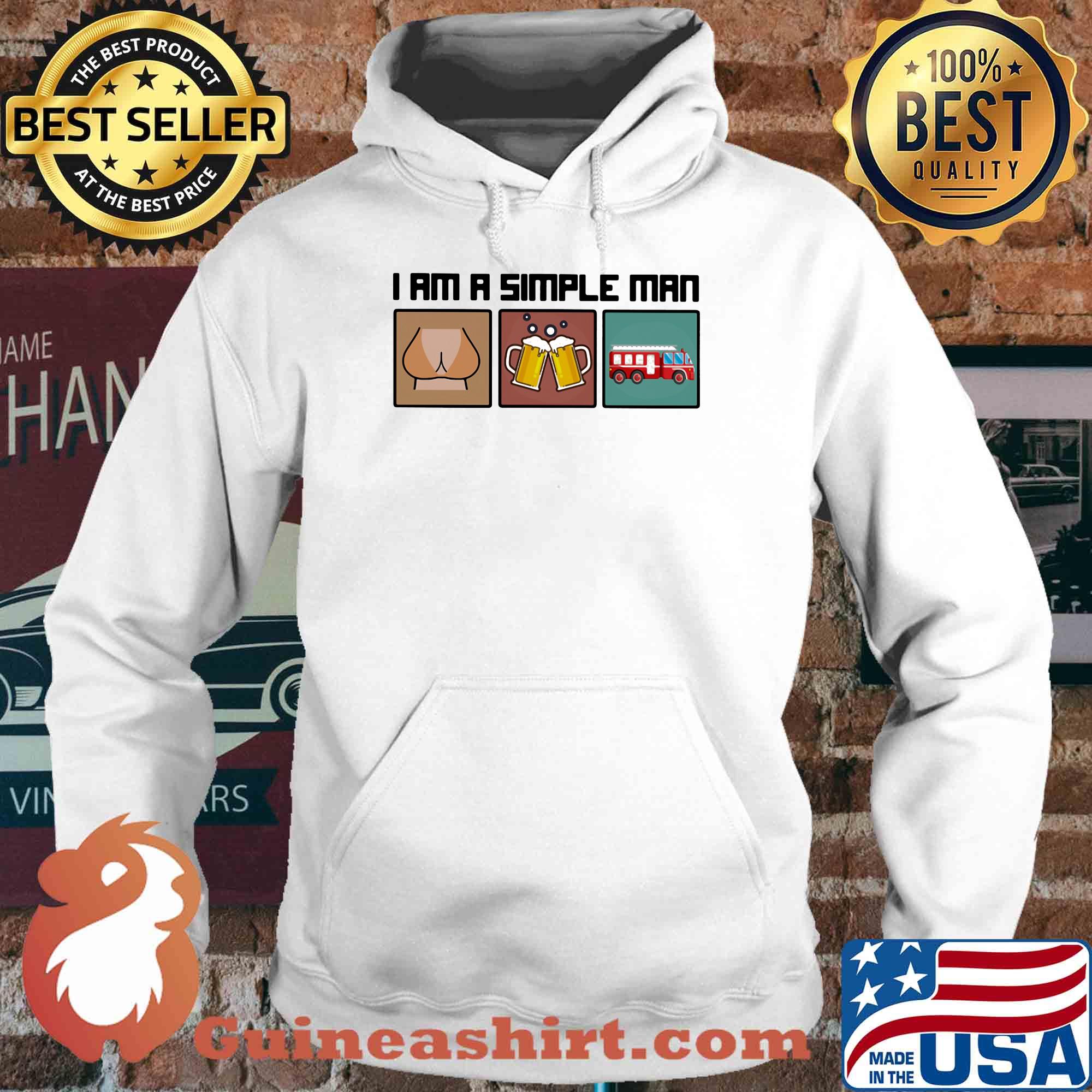 I am a simple man like woman beer firefighter s Hoodie