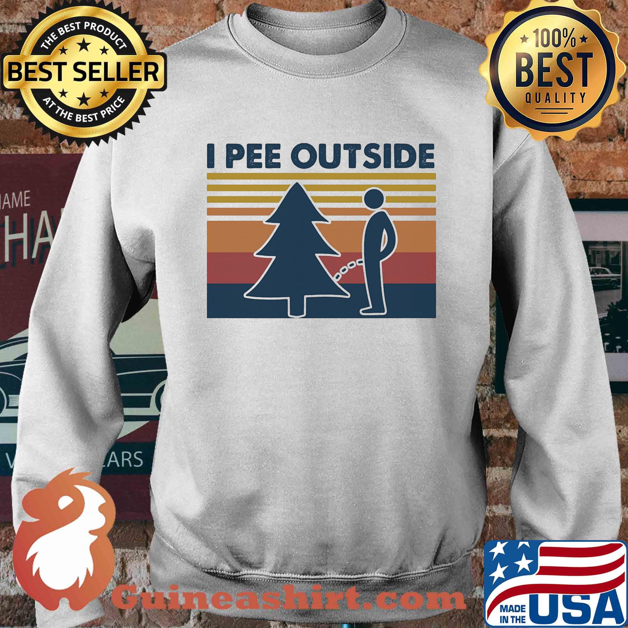 I pee outside camping vintage s Sweater