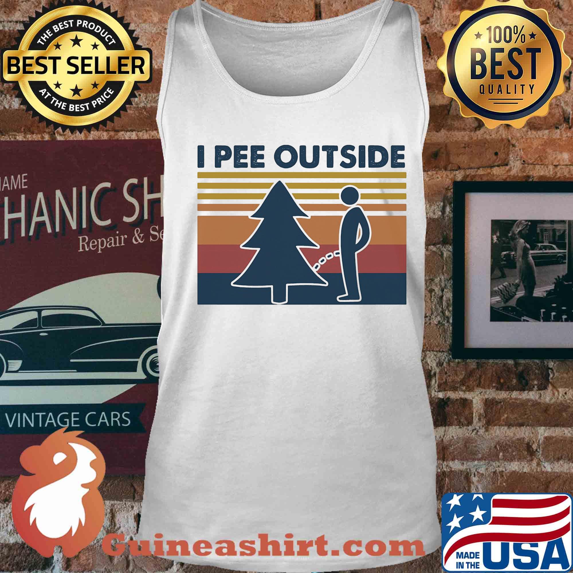 I pee outside camping vintage s Tank top
