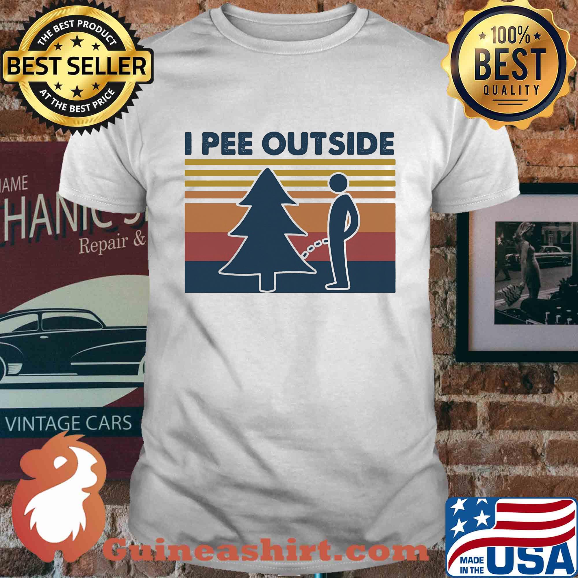 I pee outside camping vintage shirt