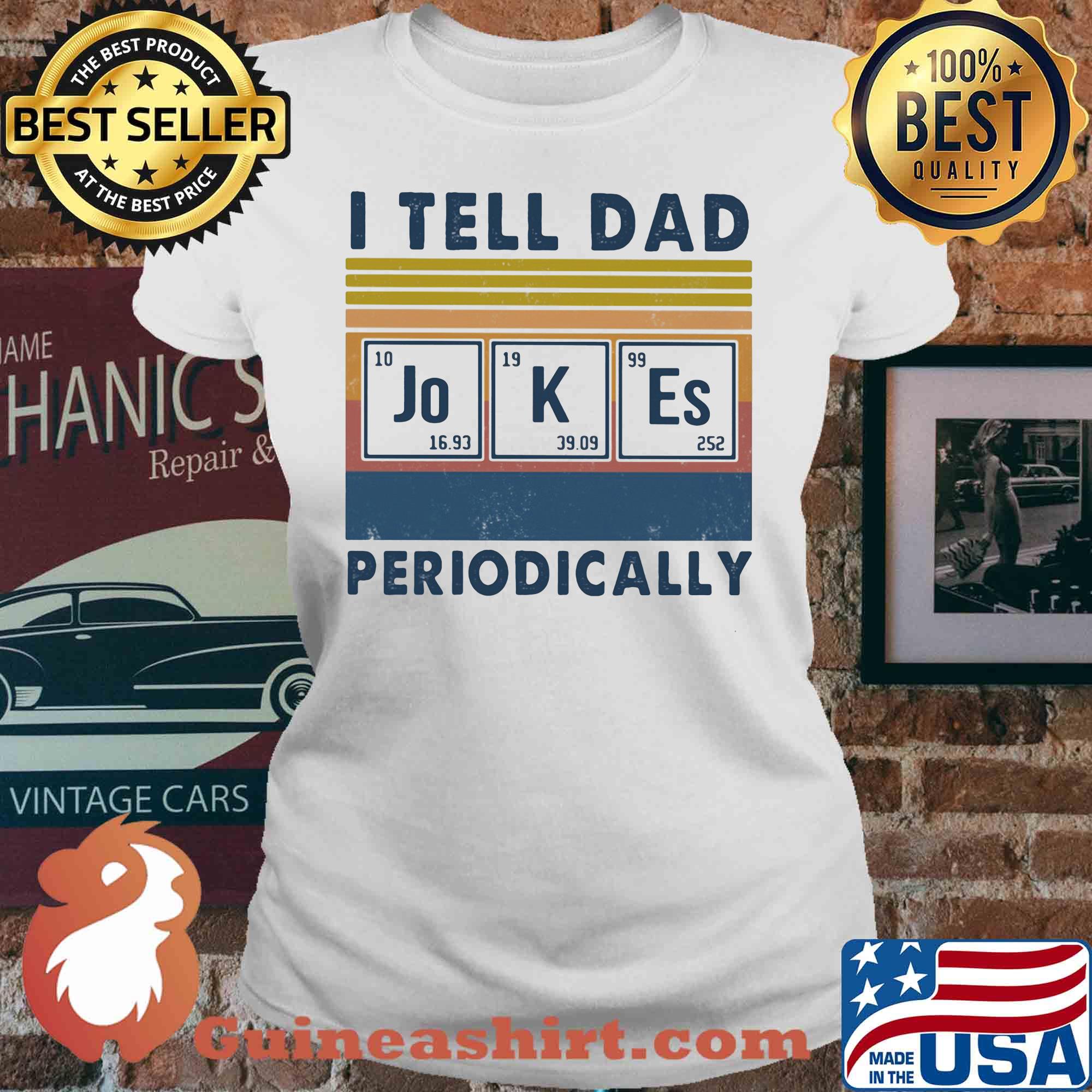 I tell dad jokes periodically vintage s V-neck