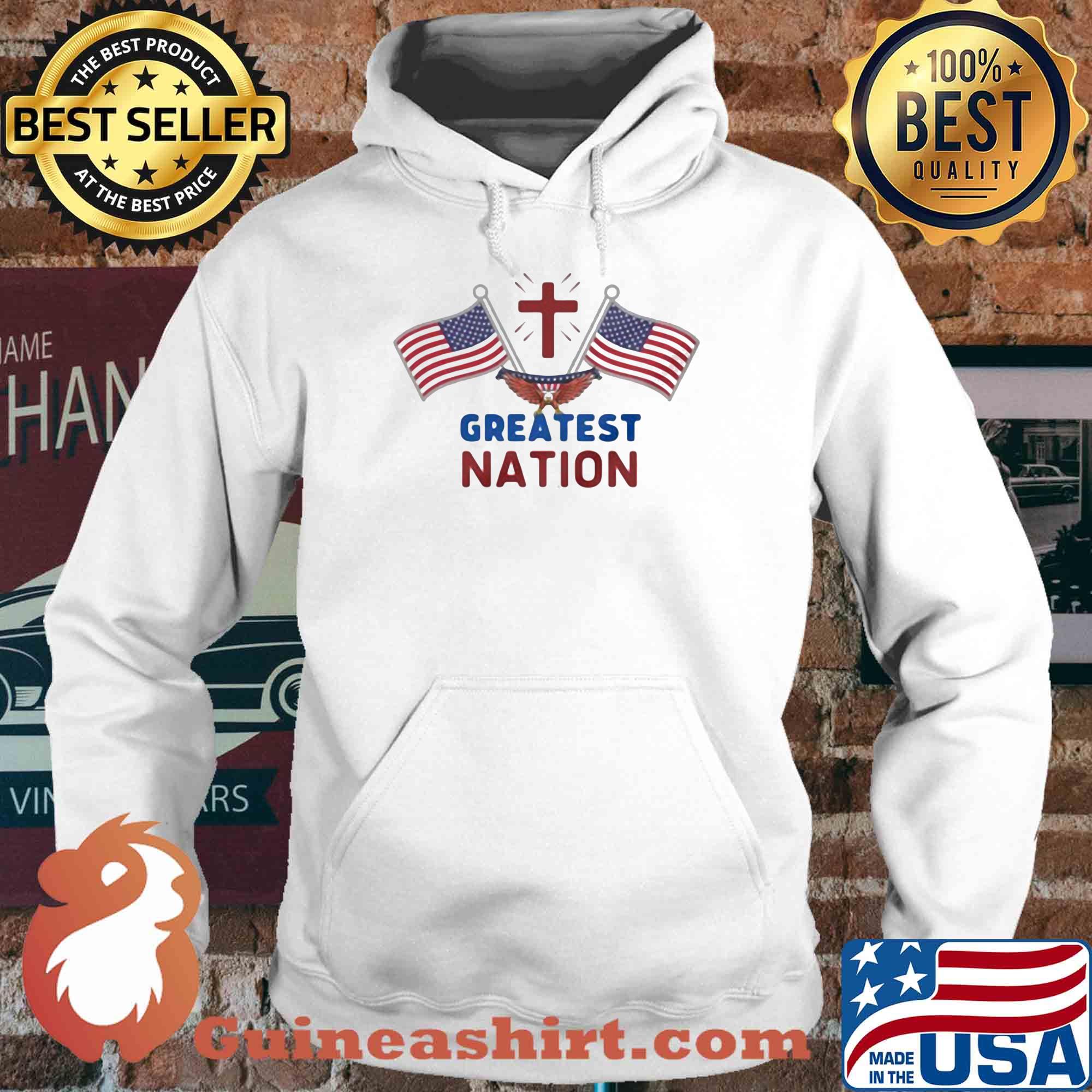 Independence Day eagle greatest nation flag america s Hoodie