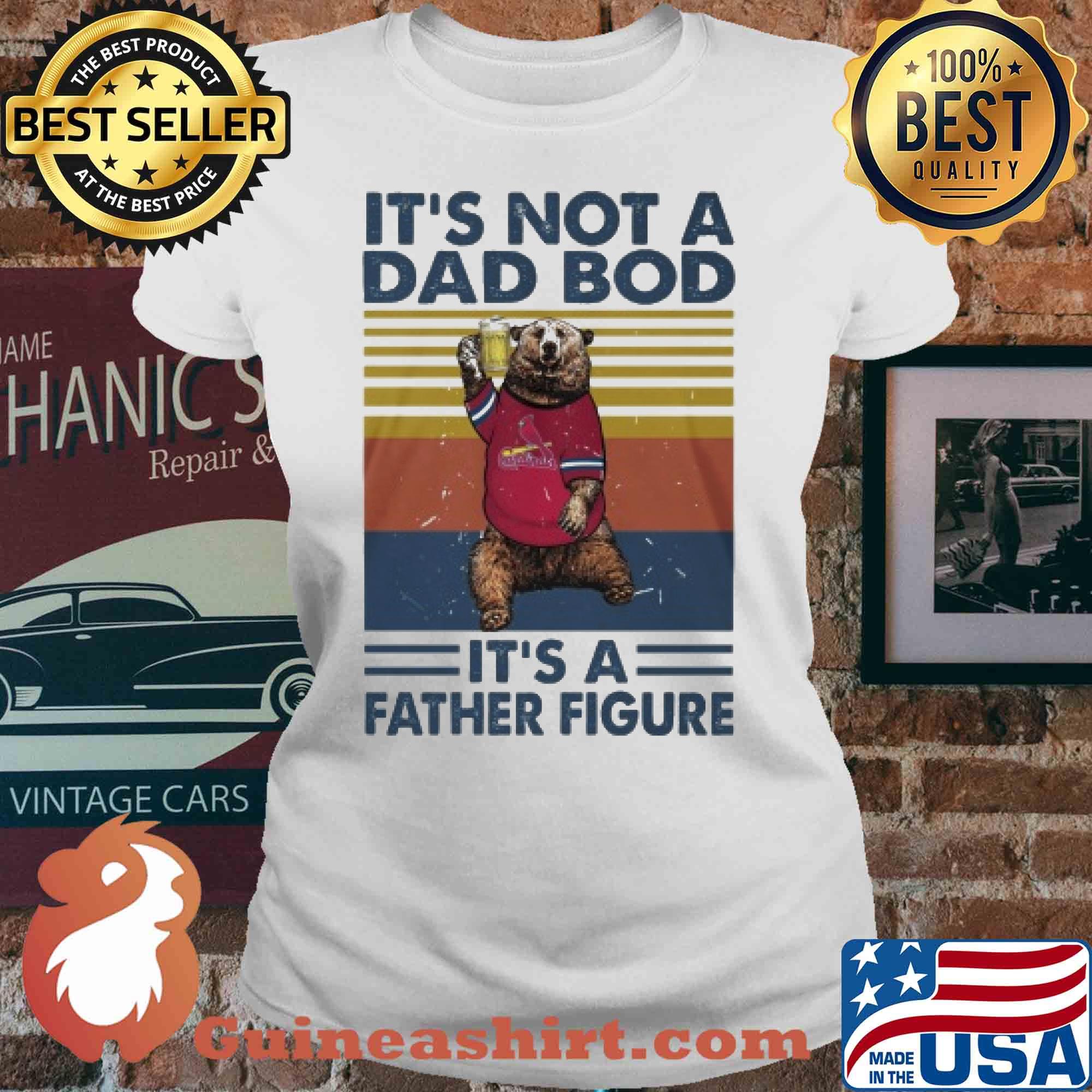 It's not a dad bod it's a father figure bear beer vintage s V-neck