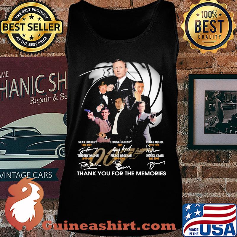 James bond 007 thank you for the memories signatures s Tank top