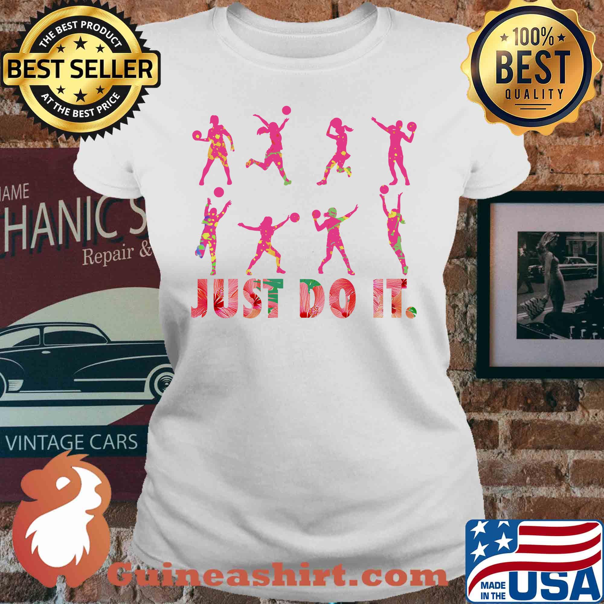 Just do it volleyball s V-neck