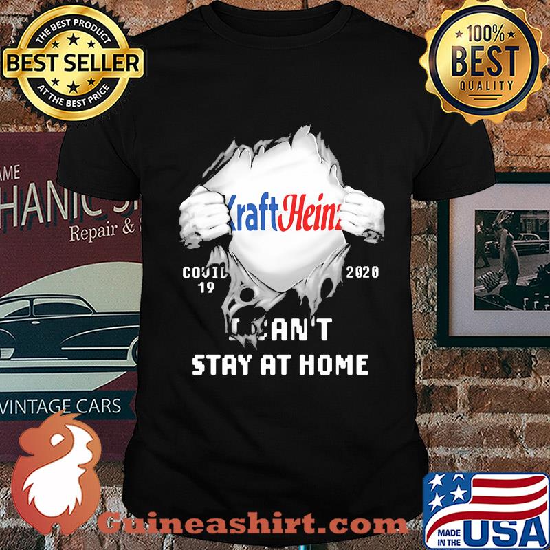 Kraft Heinz Covid-19 2020 I can't stay at home hand shirt