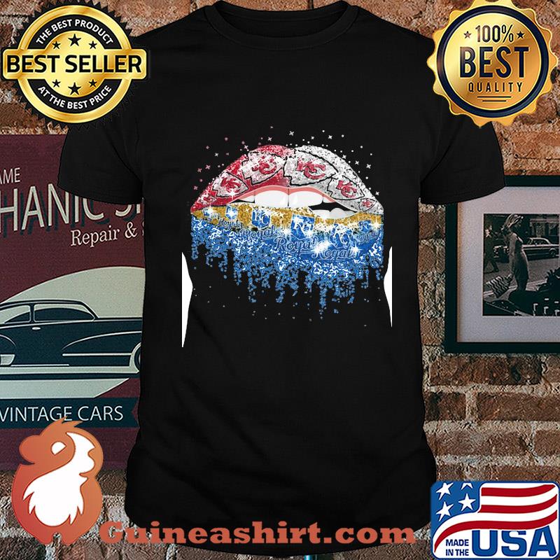Lip kansas city chiefs and kansas city royals shirt