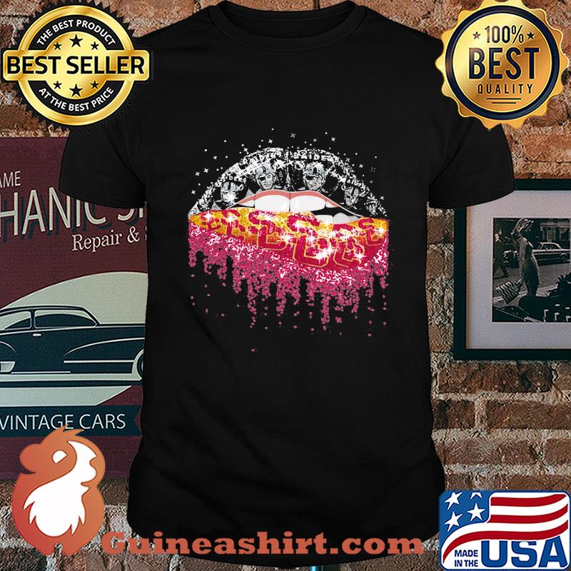Lips oakland raiders and stanford cardinal shirt