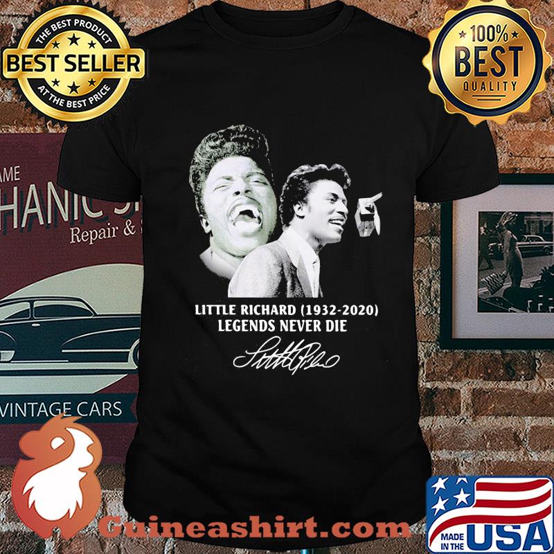 Little richard 1932 2020 legends never die signature smile shirt