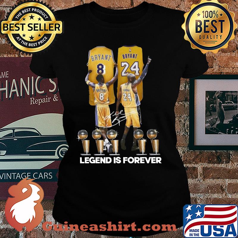 Los angeles 8 lakers bryant 24 signature legend is forever s Ladies tee