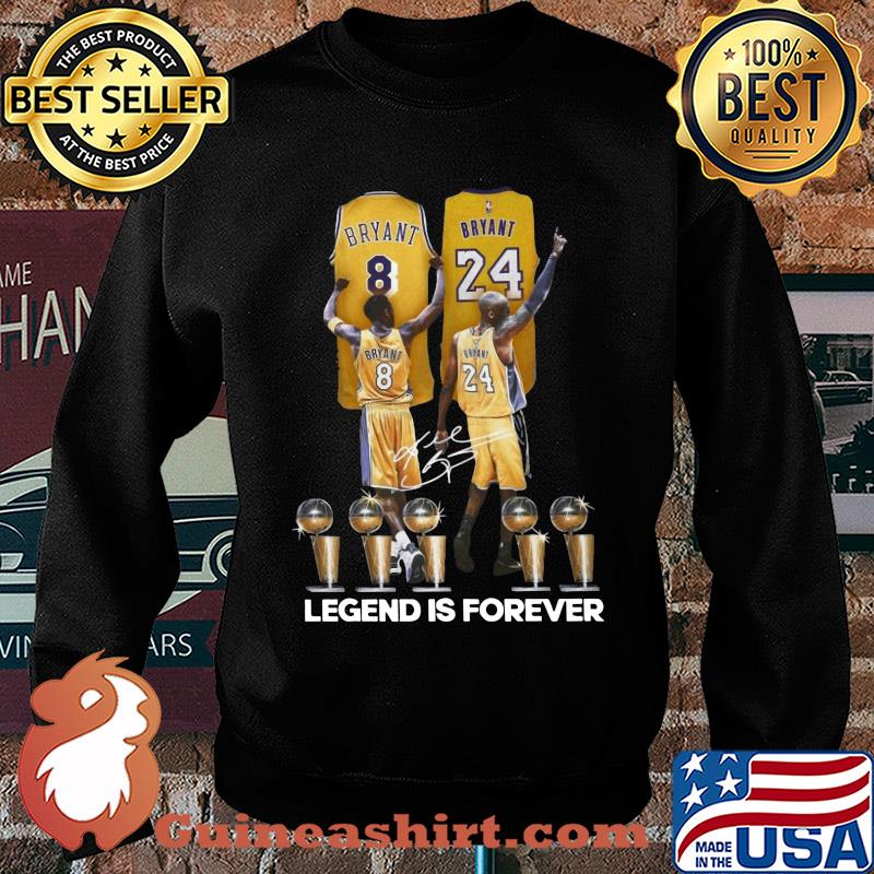 Los angeles 8 lakers bryant 24 signature legend is forever s Sweater