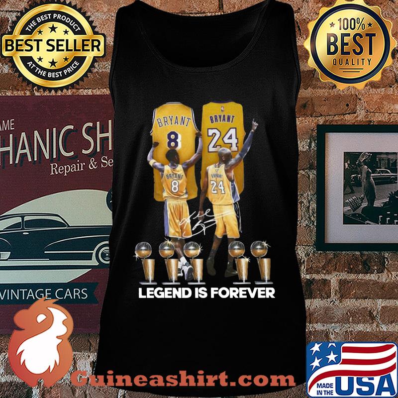 Los angeles 8 lakers bryant 24 signature legend is forever s Tank top
