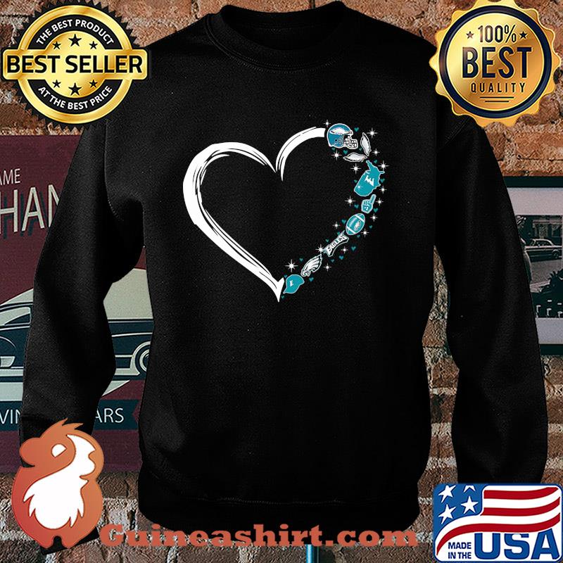 Love philadelphia eagles american football heart s Sweater