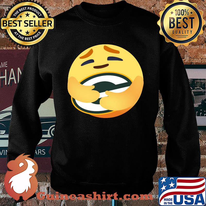 Love the green bay packers love hug facebook care emoji s Sweater