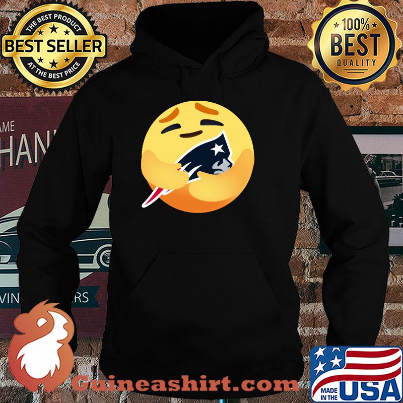 Love the new england patriots love hug facebook care emoji nfl s Hoodie