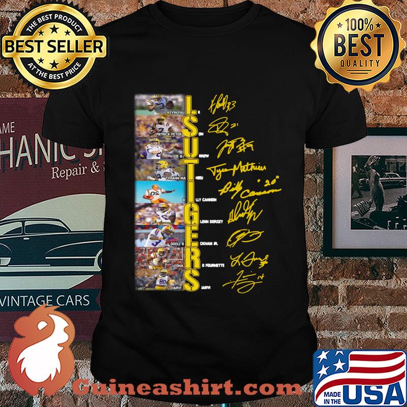 Lsu Tigers football team players signatures shirt