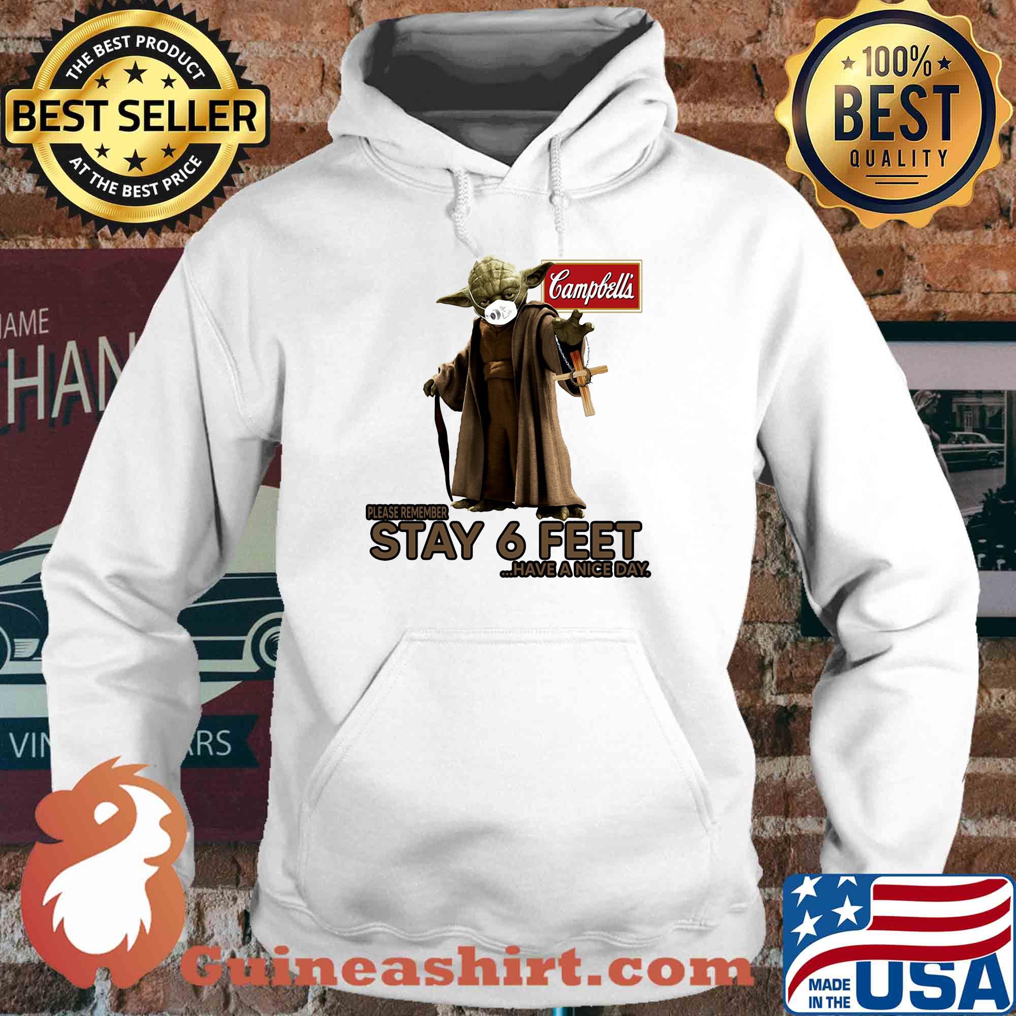 Master yoda mask campbell soup company please remember stay 6 feet have a nice day s Hoodie