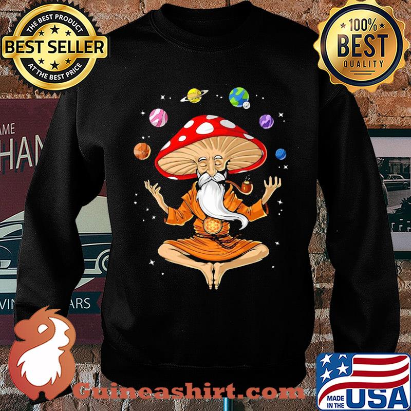 Meditation magic mushrooms yoga buddha s Sweater