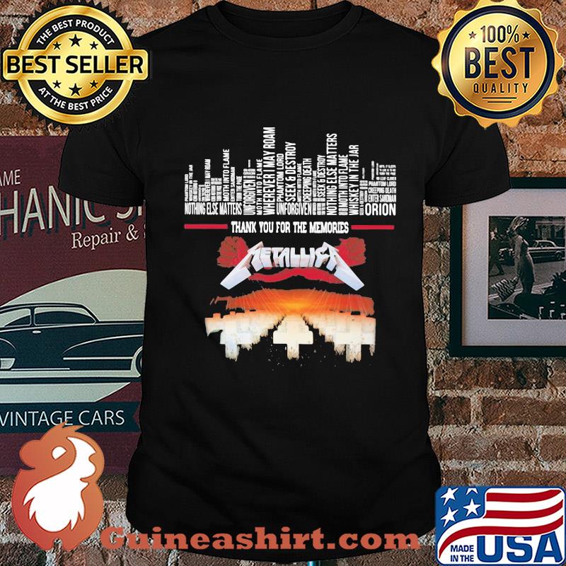 Metallic thank you for memories shirt