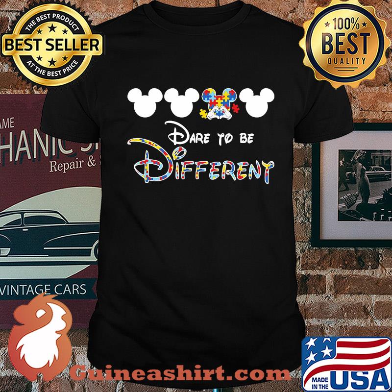 Mickey mouse autism awareness dare to be different shirt